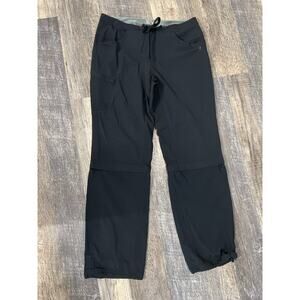Mountain Hardwear size 10 women’s black convertible pants nylon blend